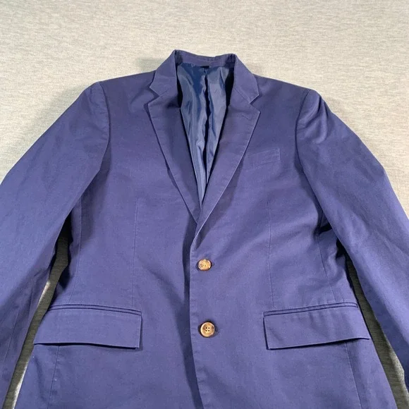 J.Crew Ludlow Blazer Mens 42R Navy Blue Sport Coat Cotton Stretch 2 Button Lined
